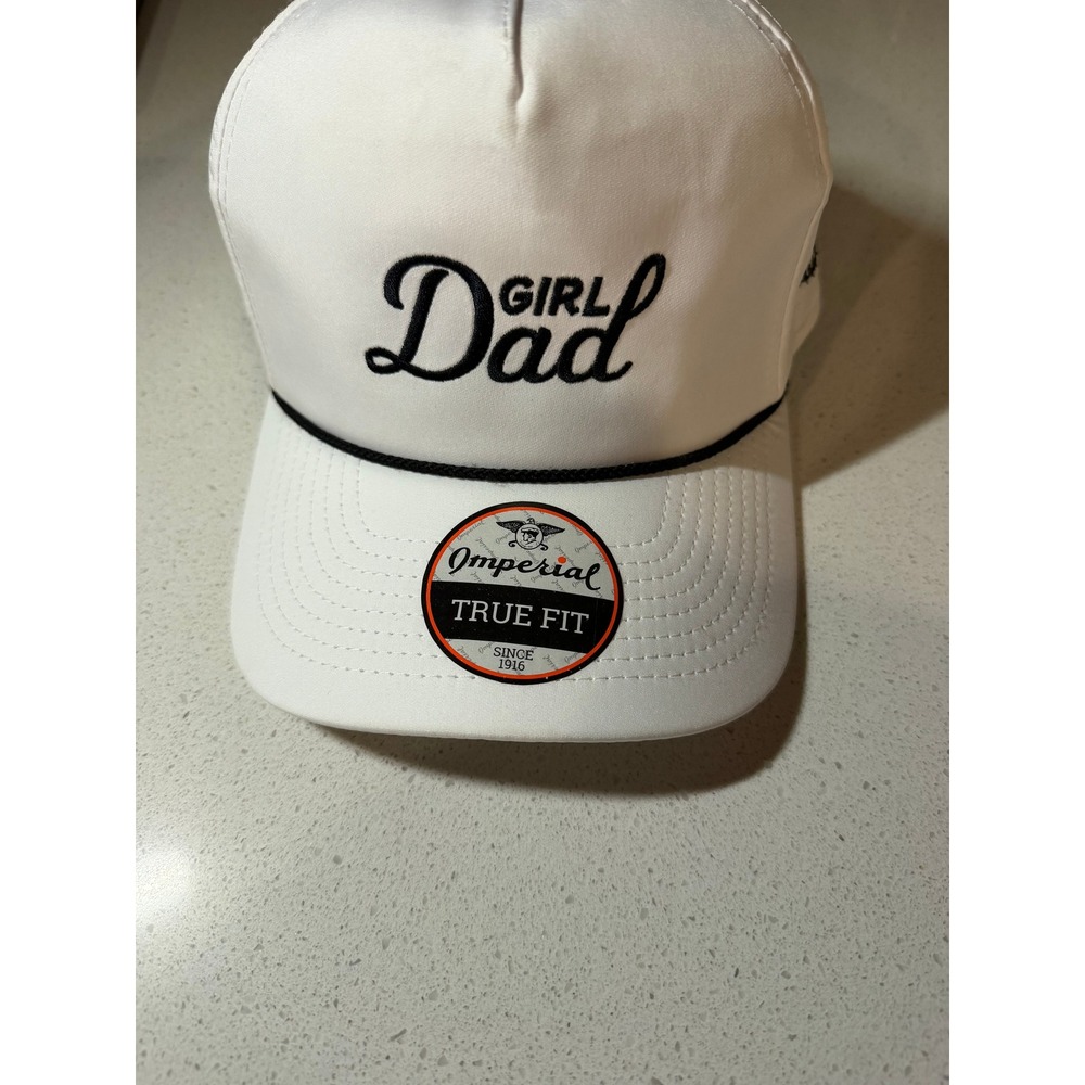 Imperial Barstool Sports Mens Girl Dad Rope Hat White OSFA